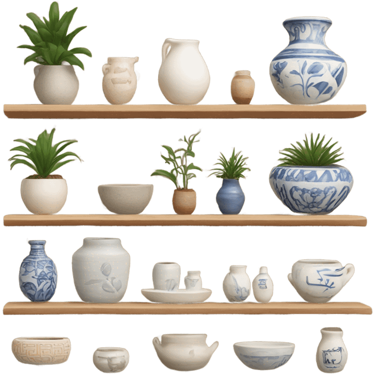 homewares on tiny shelf emoji