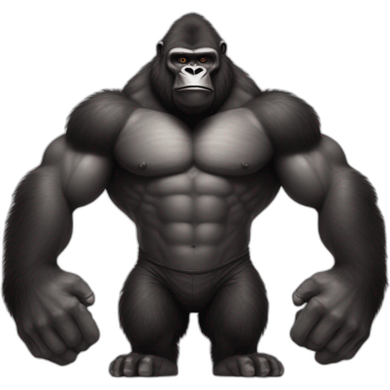 Buff Gorilla holding an M13 emoji