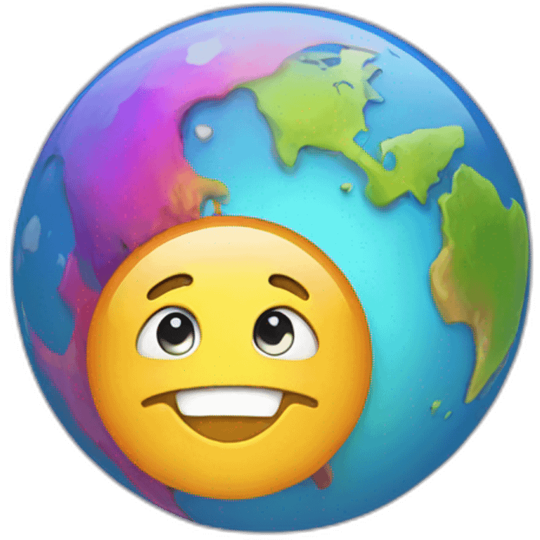 world colorful emoji