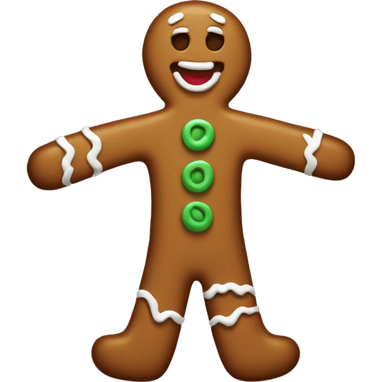 gingerbread man emoji