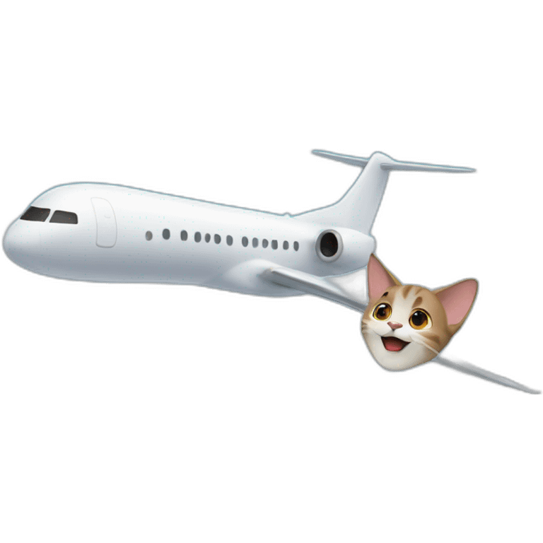 cat on a plane emoji