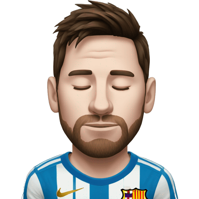 Messi sleeping emoji