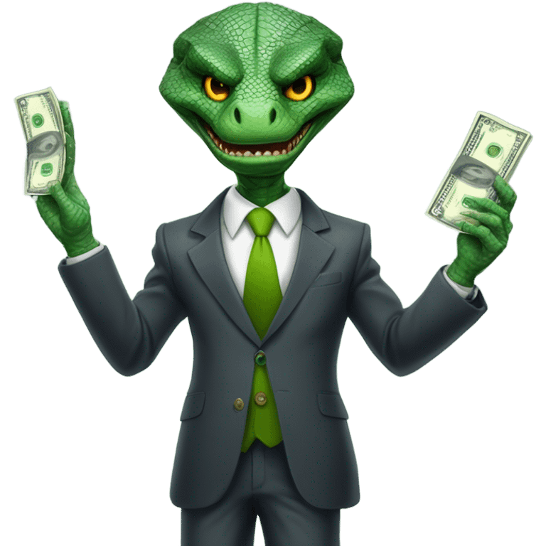 capitalist reptilian emoji