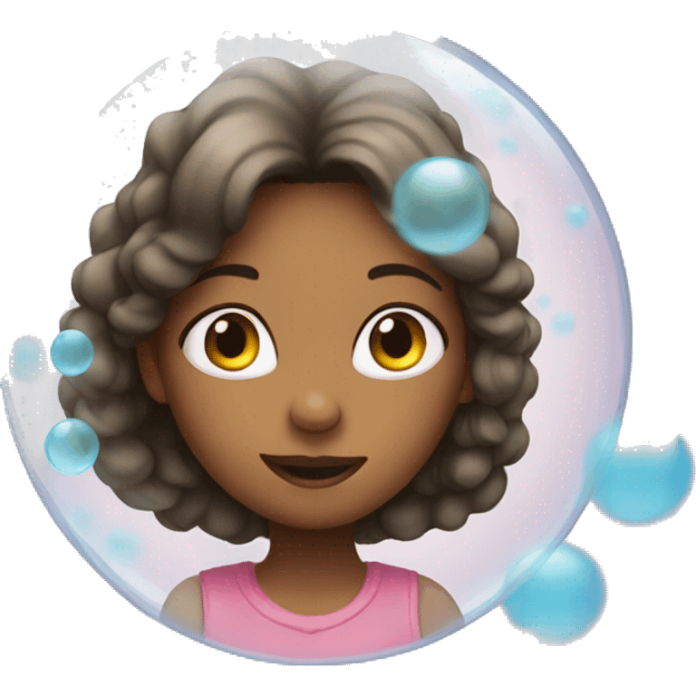 girl in a bubble emoji