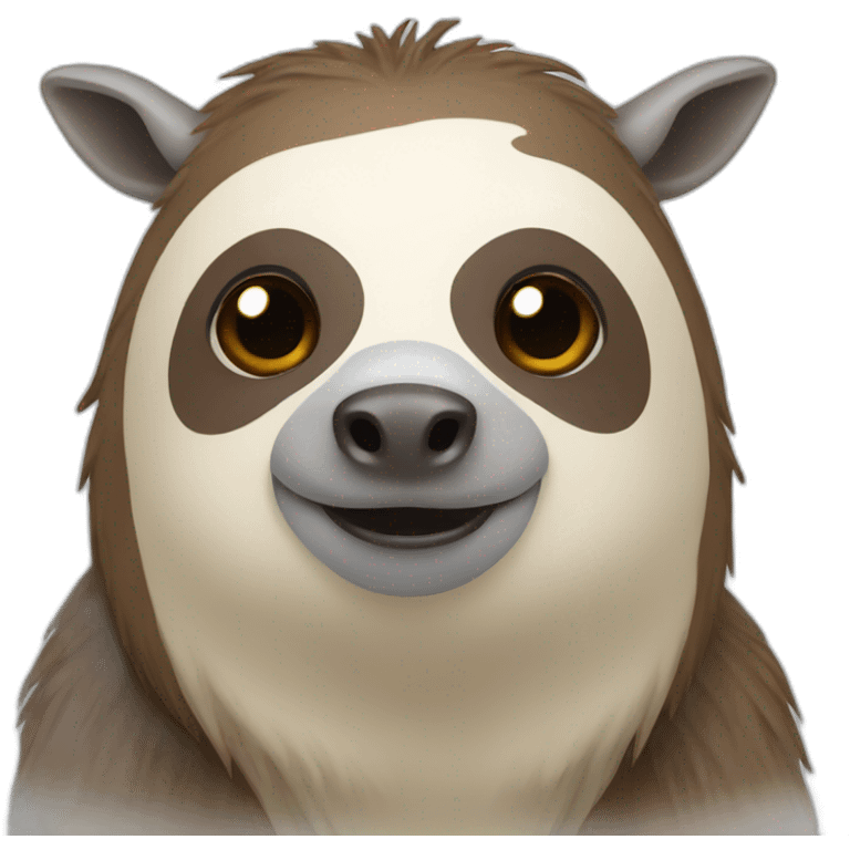 Sloth-cow emoji