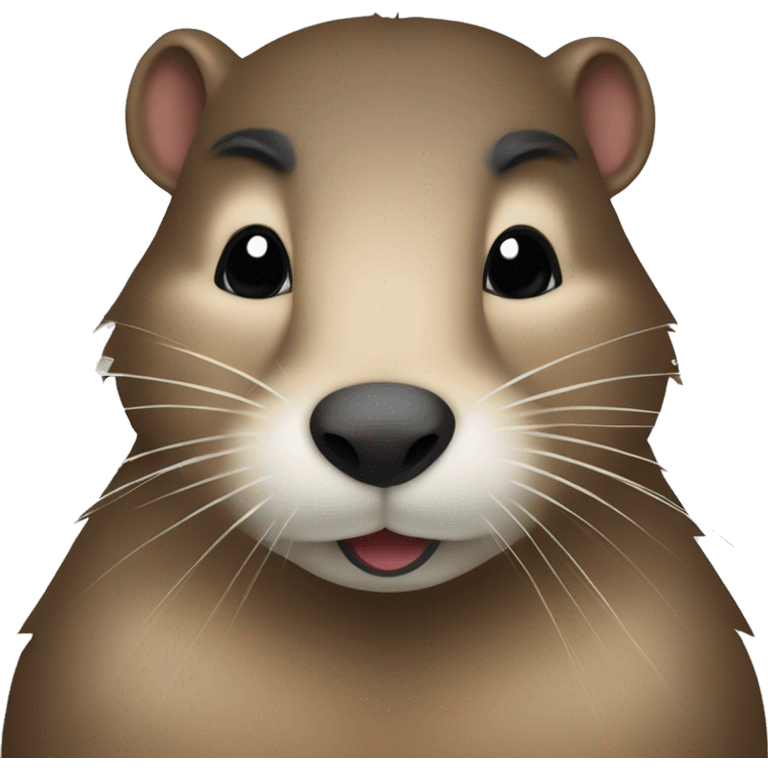 Nutria navideña emoji