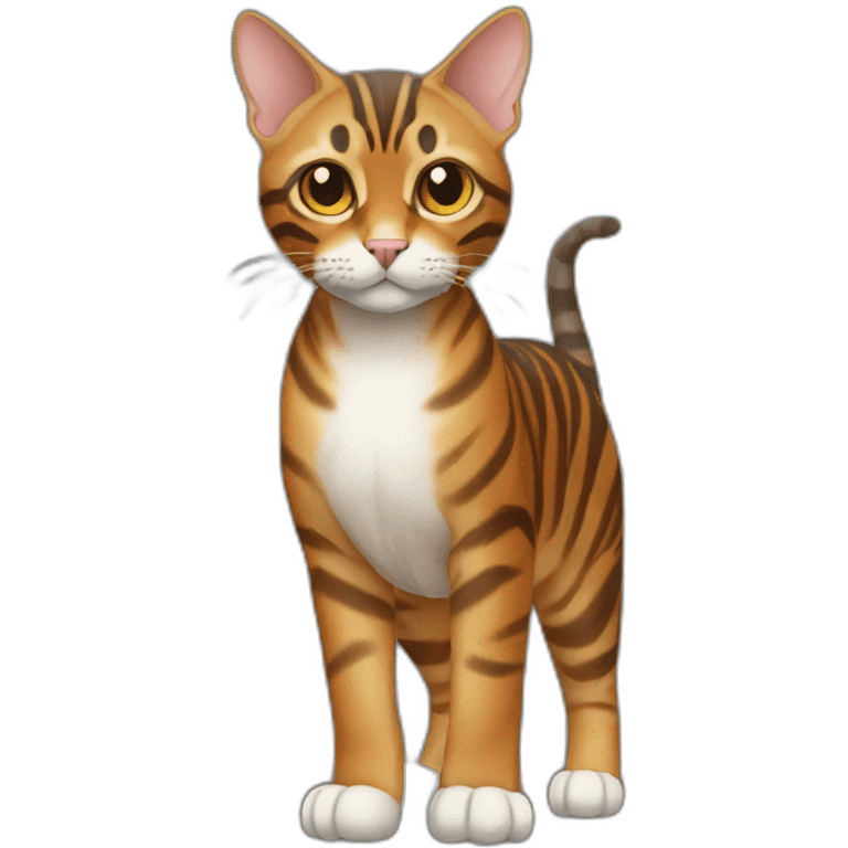 Toyger Cat Full Body emoji