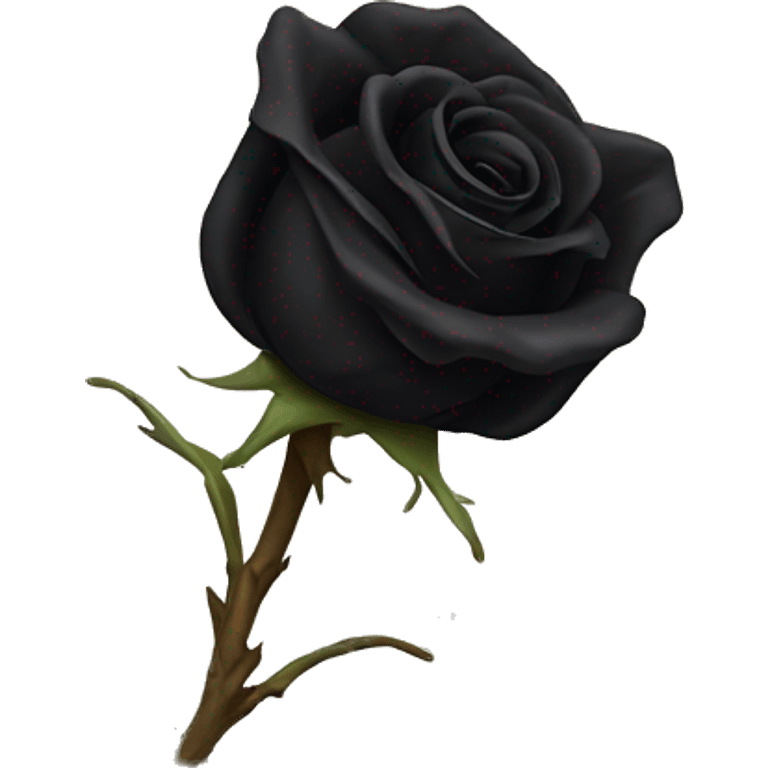 Dried up black rose  emoji