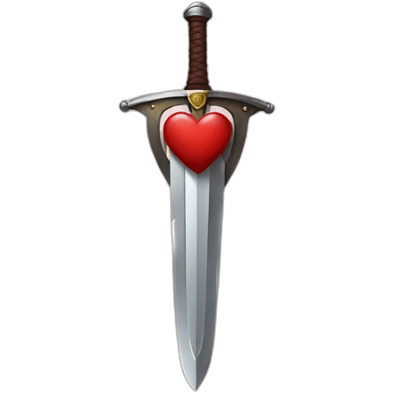 Heart and sword emoji