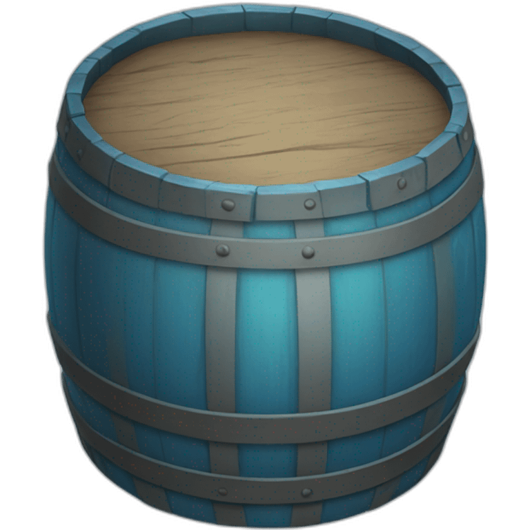 blue glass barrel emoji