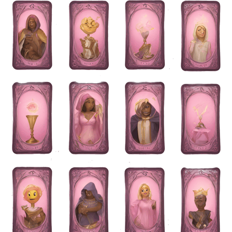 Light pink Tarot Cards emoji