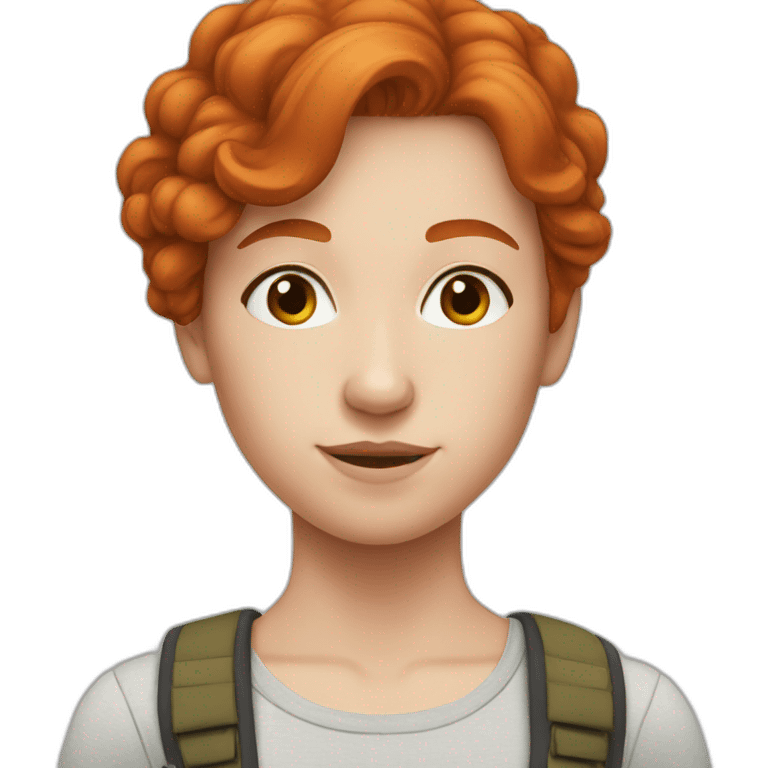 realistic redhead emoji