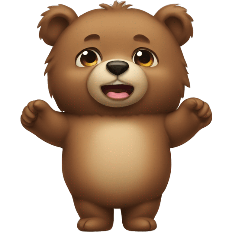 little bear funny emoji