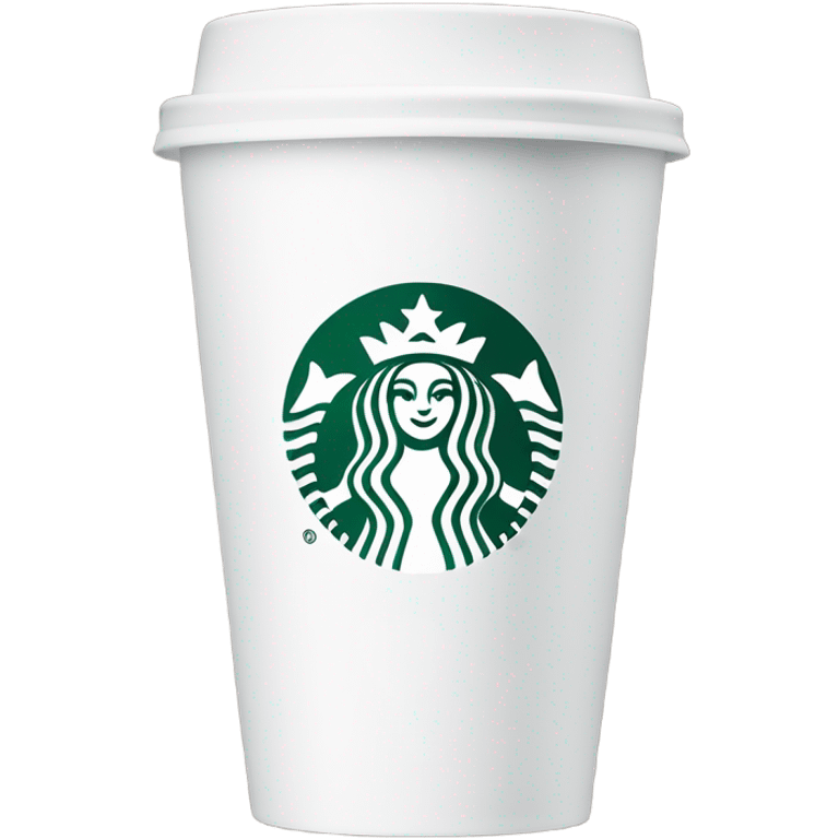 White Starbucks cup for tea  emoji