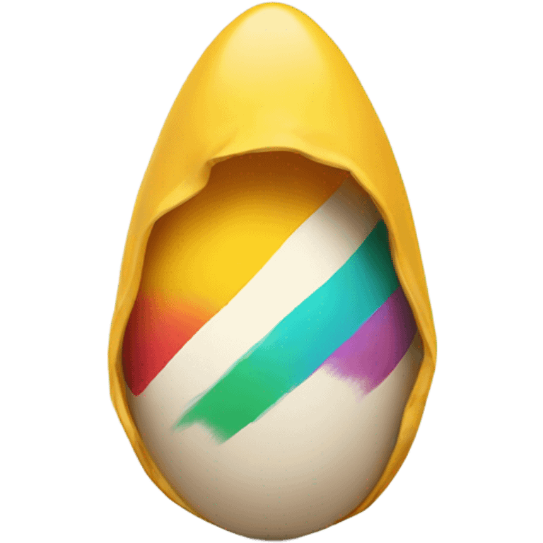 Egg wearing a hoodie emoji