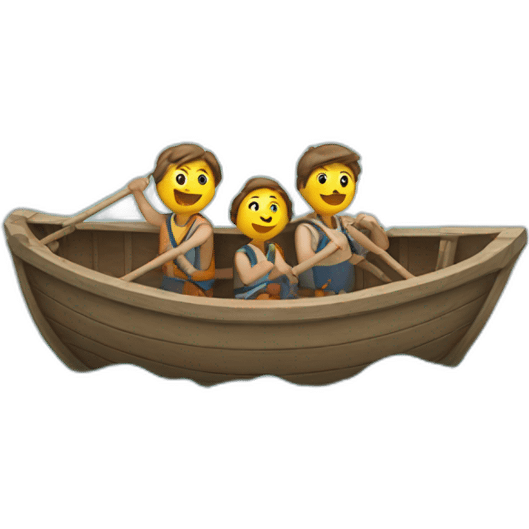 three in a boat emoji