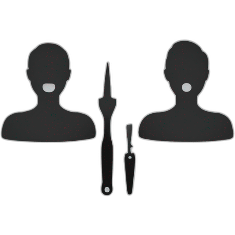 3 person silhouette tools test emoji