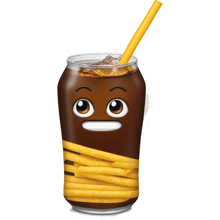 diet cola with straw emoji