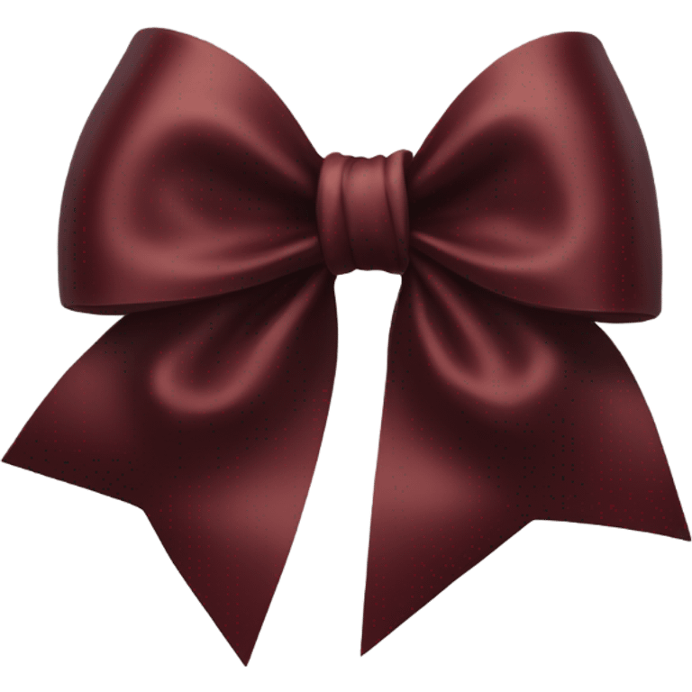 dark red bow emoji