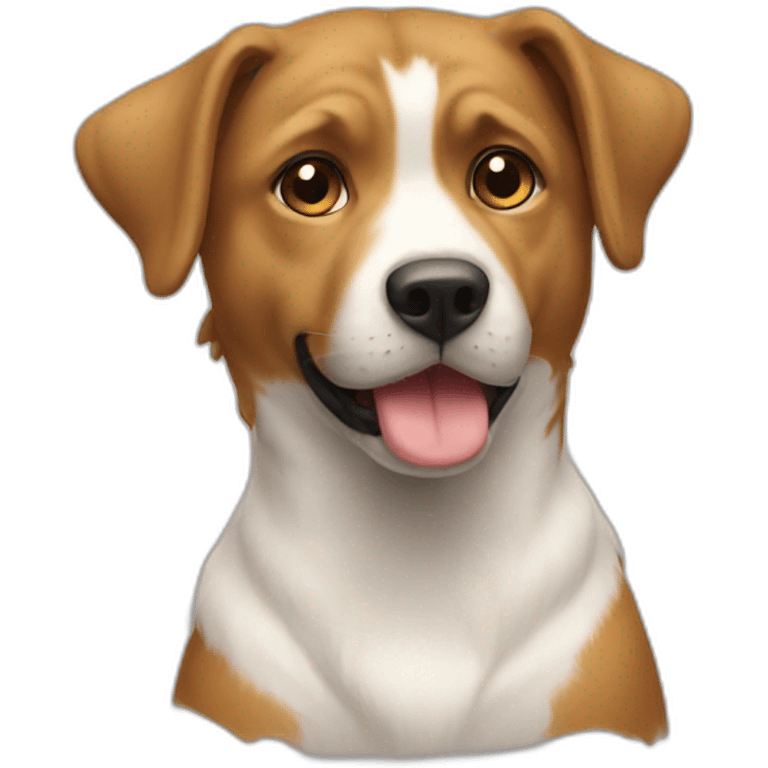 Chat sur chien emoji