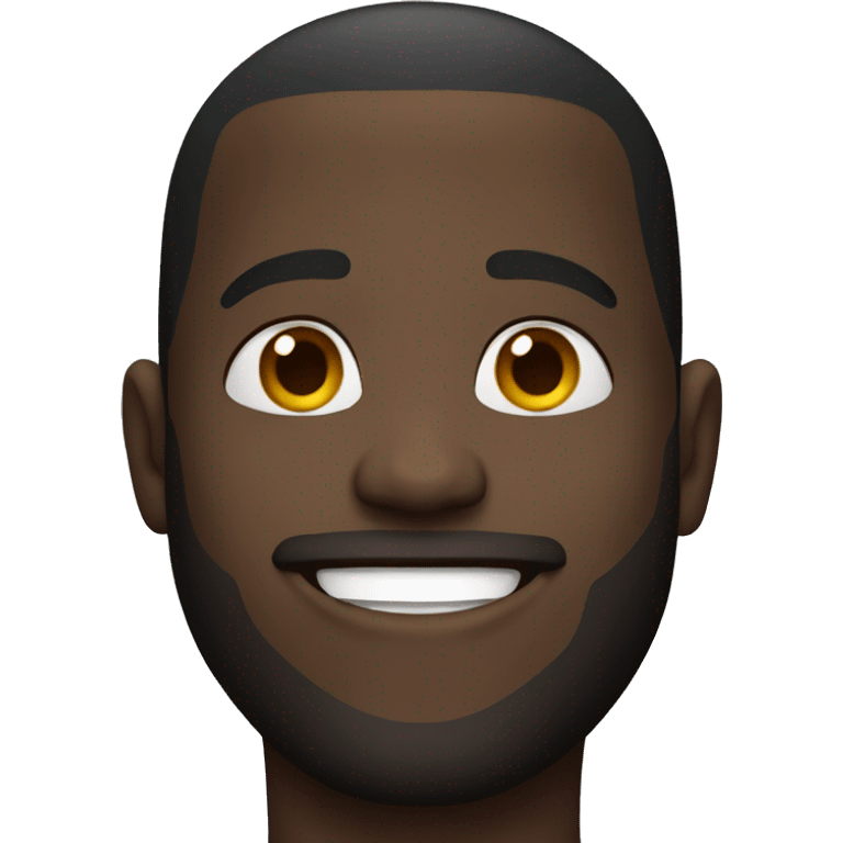 Smiling black guy  emoji