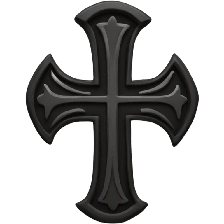 black cross emoji