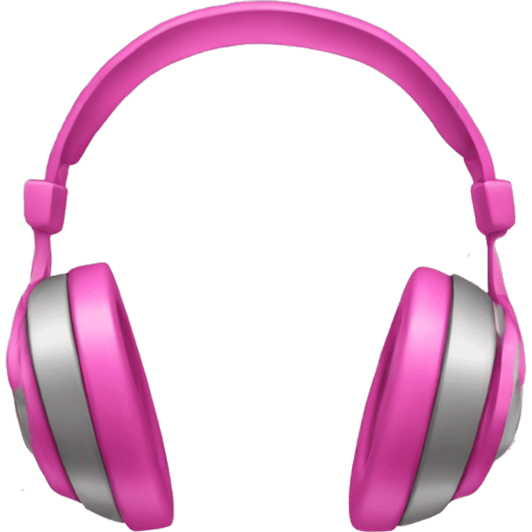 headphones with pink ribbons  emoji