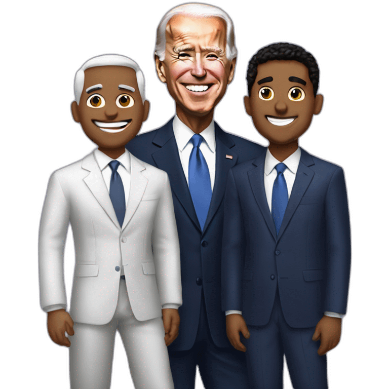 natanael cano and junior h with joe biden emoji