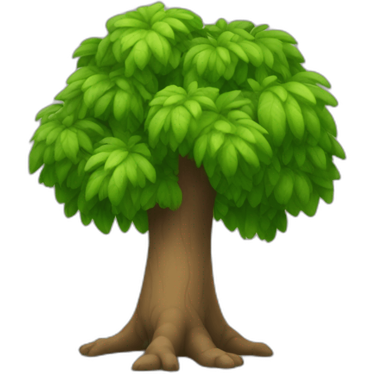 Arbre qui a des pieds emoji