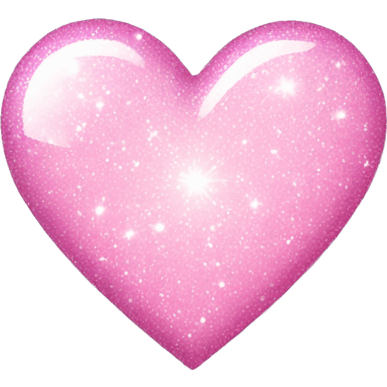 Light pink sparkle heart emoji