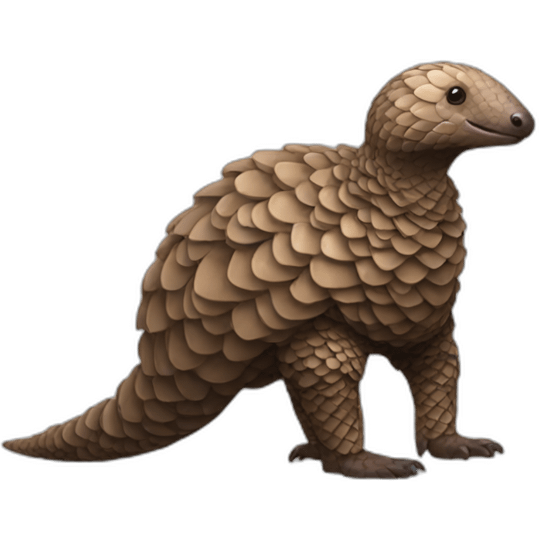 realistic full body pangolin emoji