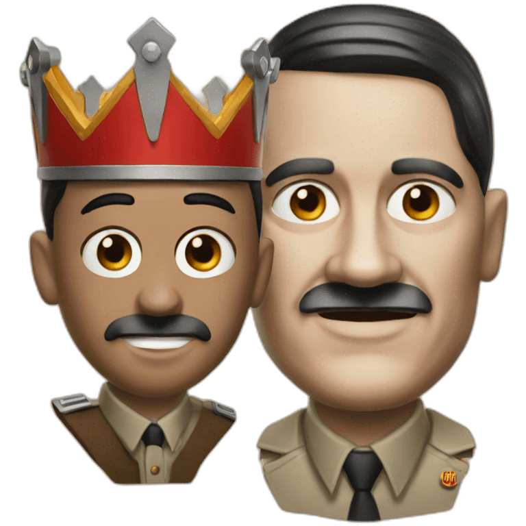 Hitler and burger king emoji