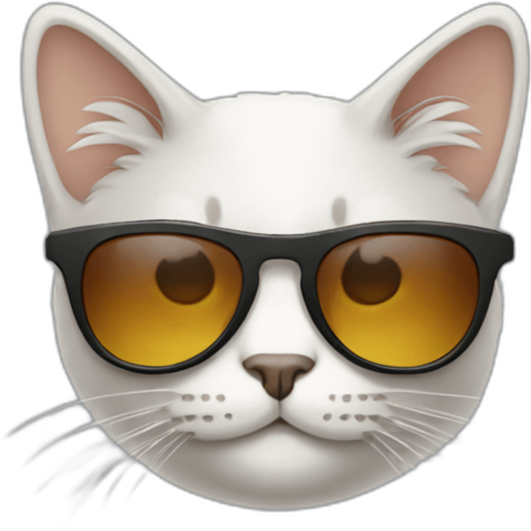 Cat with sunglasses emoji