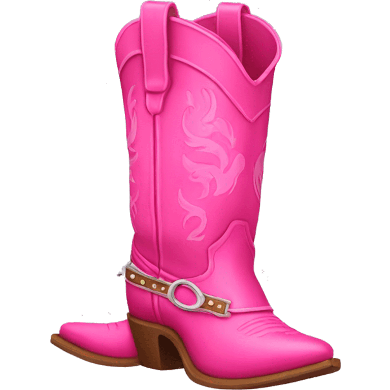 pink cowboy boots  emoji