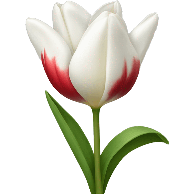 White tulipana emoji