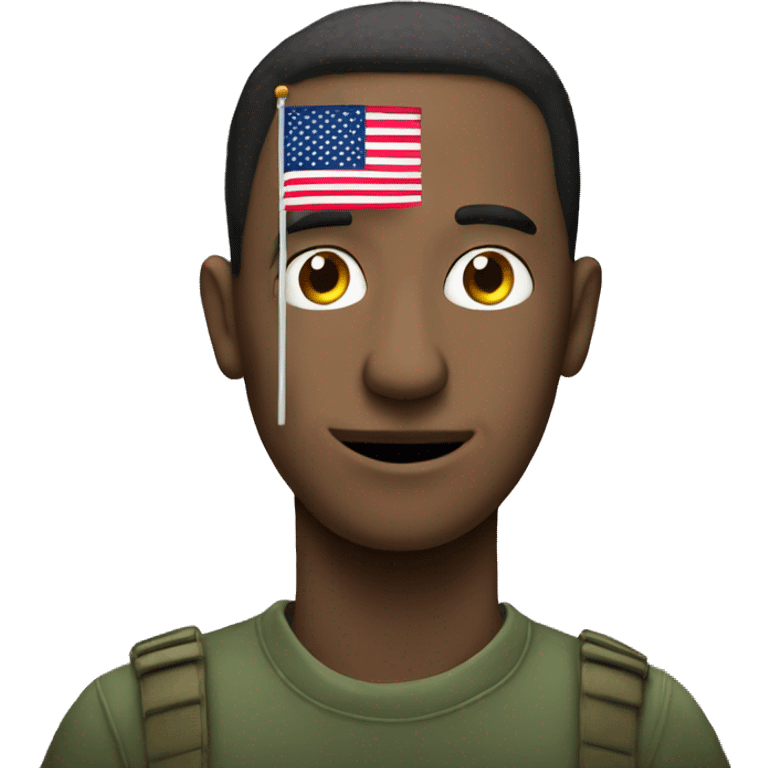 Flag with big nose guy emoji