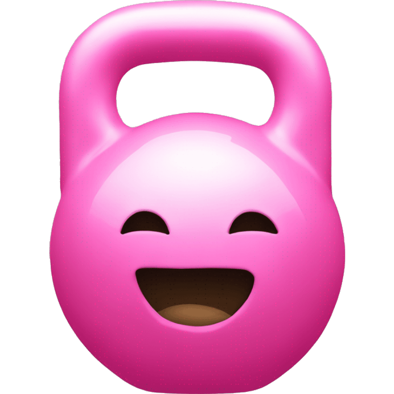 pink kettlebell emoji