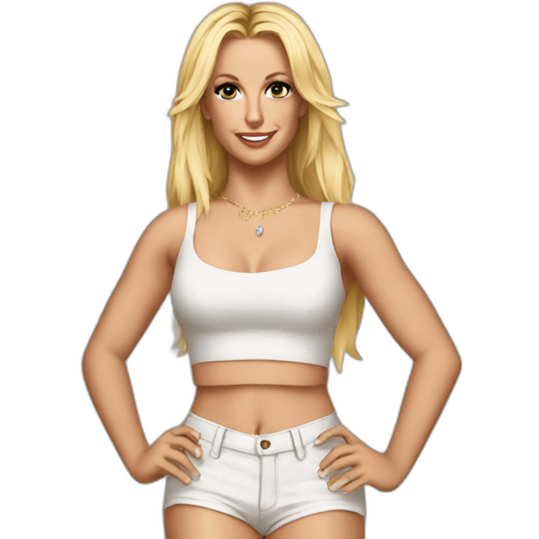 Britney spears in crop top emoji