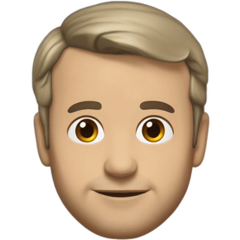 Emanuel Macron chauve emoji