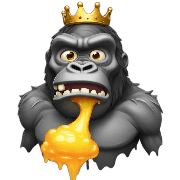 king kong melting emoji