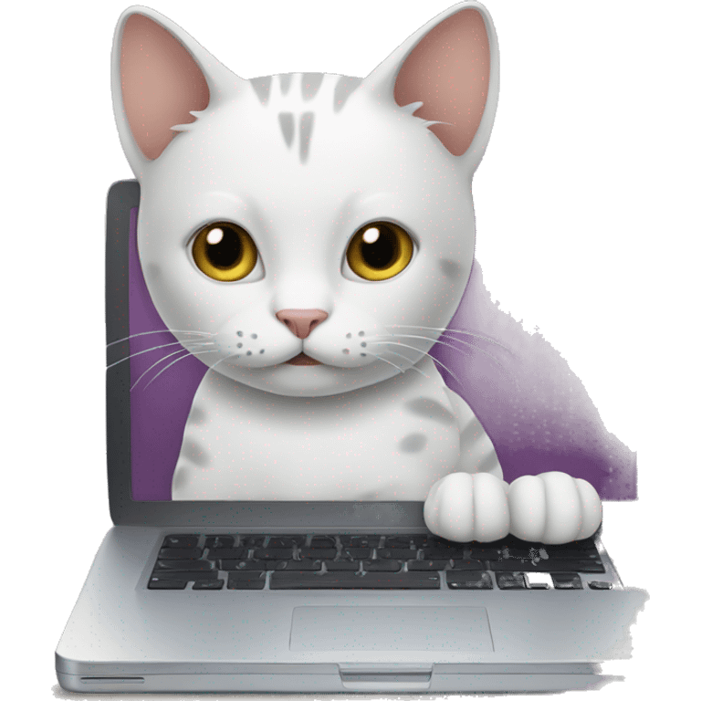 cat with laptop emoji