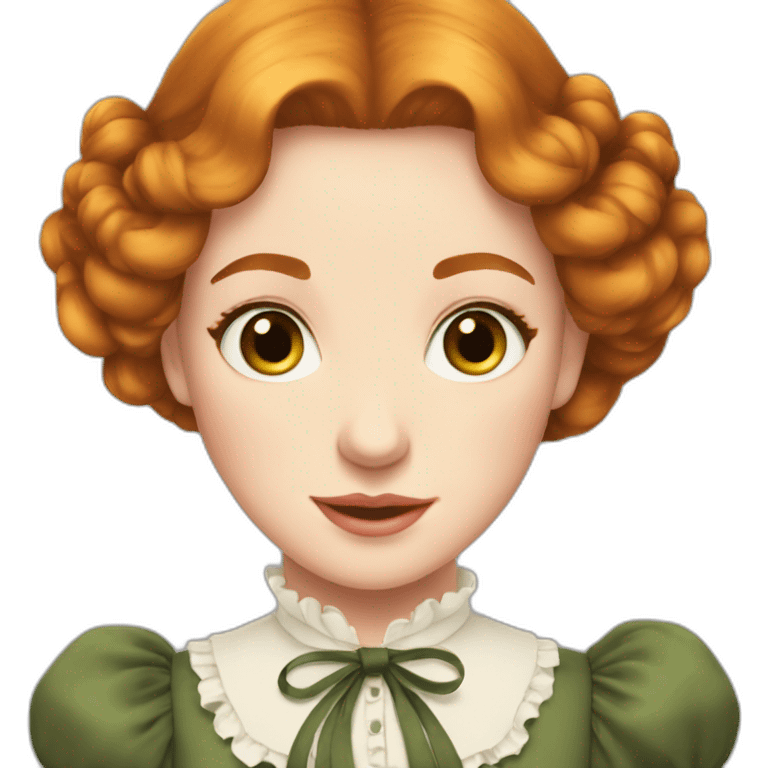 Anne Shirley with puffed sleeves  emoji