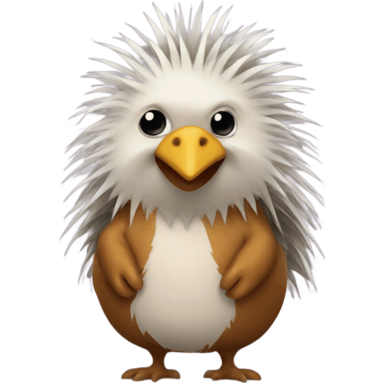 Porcupine in a chicken costume emoji