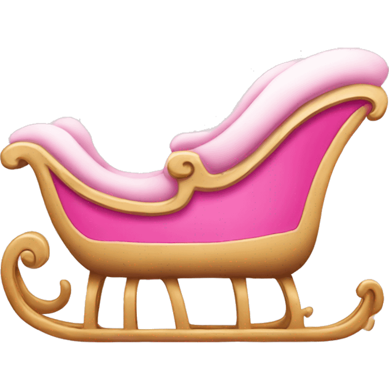 pink sleigh emoji