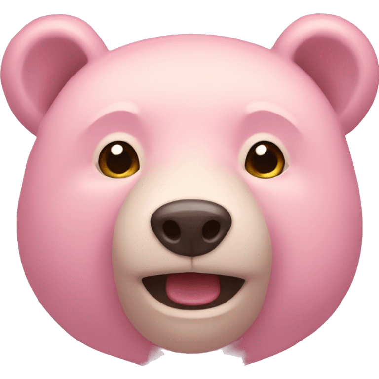 Light pink bear emoji