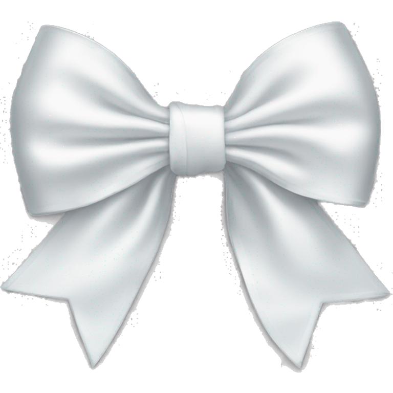 white satin bow emoji