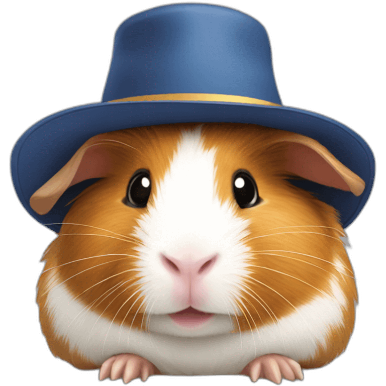 guinea pig with hat emoji