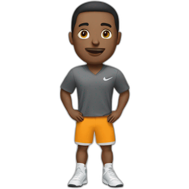 A man with a nike tech emoji