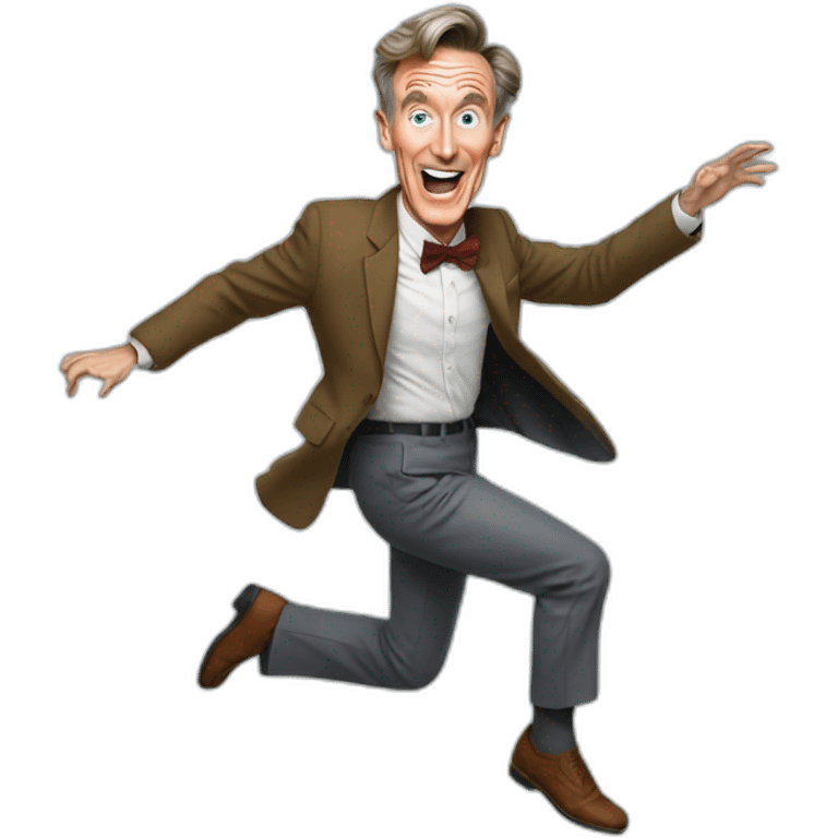 bill nye jumping  emoji