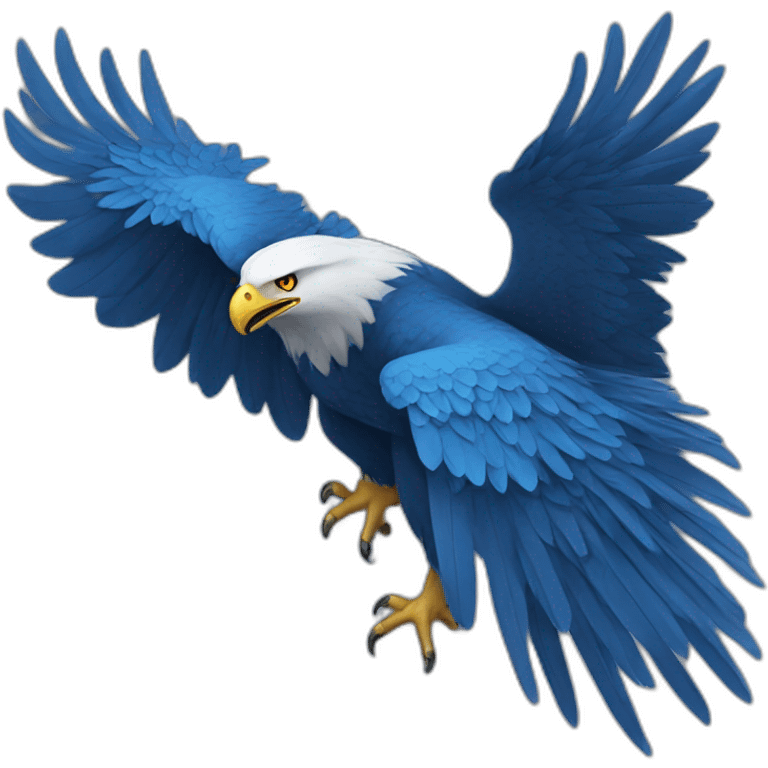 Blue eagle emoji